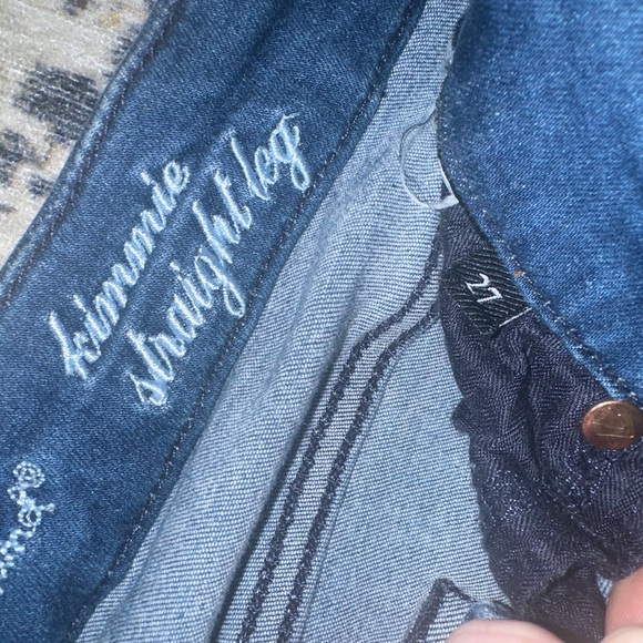 Women’s 7 for all man kind size 27  KIMMIE straight leg jeans! - Picture 3 of 4